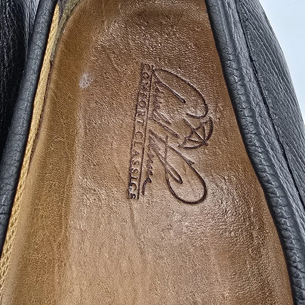 Arnold Palmer Mens Augusta Shoes Loafers Black Leather Size 10m Comfort Classics